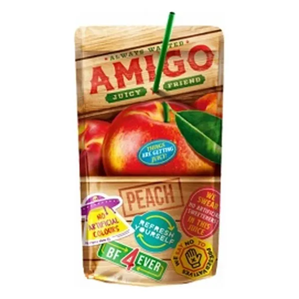 Amigó 200ML Szívószálas Ice-Tea Barack