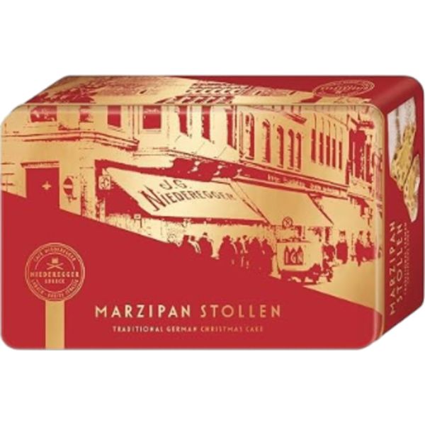 Niederegger 500G Marzipan Stollen Fémdobozban