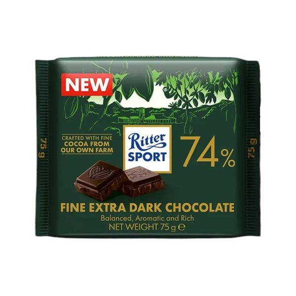 Ritter Sport 75G Étcsokoládé 74%