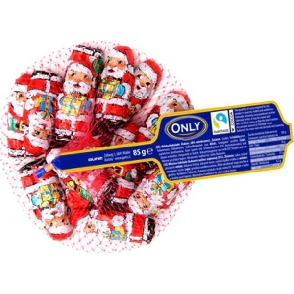 Only 85G Hálós Tejcsokoládé Mikulás