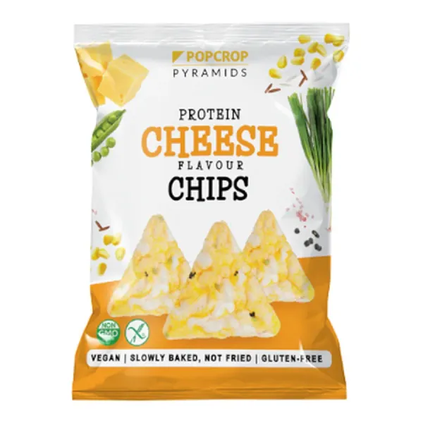 Popcrop Protein Piramis Snack 60G Sajt-Hagyma, Gluténmentes