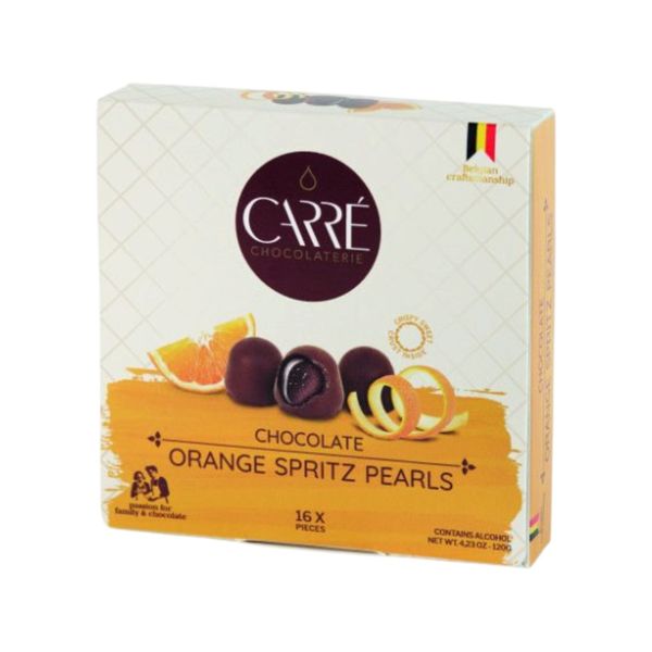 Carré 120G Csokoládé Gyöngyök – Narancs likőrös töltelékkel