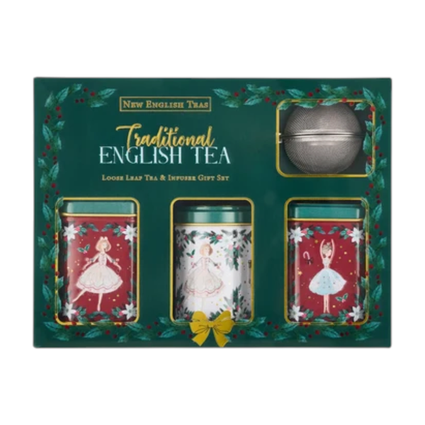 Net 70G "Diótörő" Mini szálas tea válogatás + tea szűrő kanál ajándékkészlet