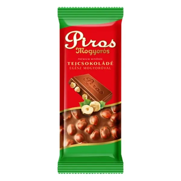 Piros Mogyorós 70G Tejcsokoládé