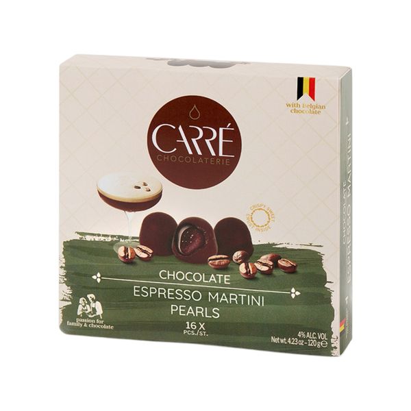 Carré 120G Csokoládé Gyöngyök – Kávé likőrös töltelékkel