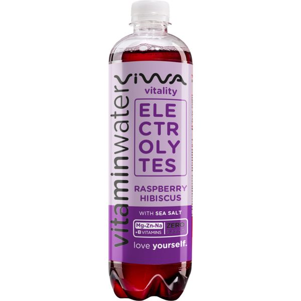 Viwa 600ML Vitaminwater Vitality Raspberry Hibiscus with Sea Salt Zero (DRS)