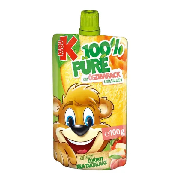 Kubu Püré 100G Őszibarack-Répa-Alma-Banán