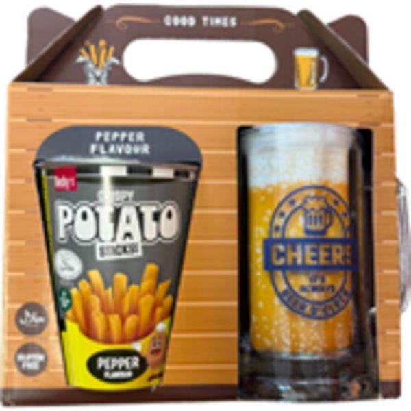 Becky's 50G Beer Glass & Fries Gift Set