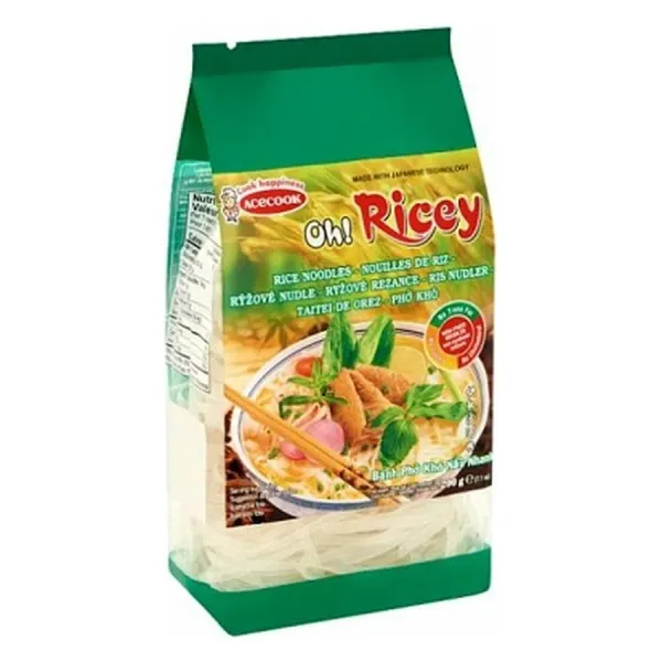 Acecook Oh!Ricey Rizstészta 200G Szélesmetélt