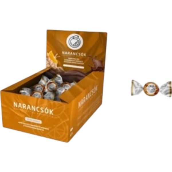 Narancscsók 25G Marcipán Ízű Kandírozott Narancs Ét