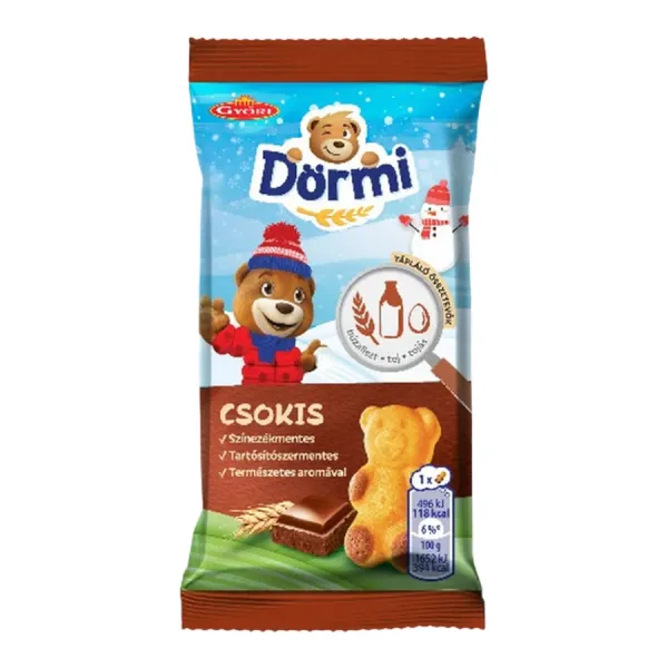 Győri Édes Kismackó 30G Csokis Piskóta (Dörmi)